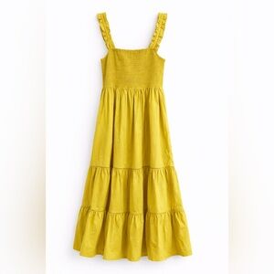 Elegant Mustard Maxi Dress